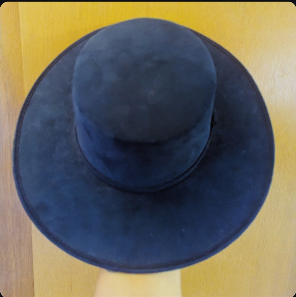 Blue Women's Hard Brim Hat - Fearless Fedora By @LivinFearlessCollection - Picture 4 of 6